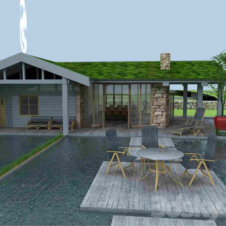 沐浴（1037__Vray）