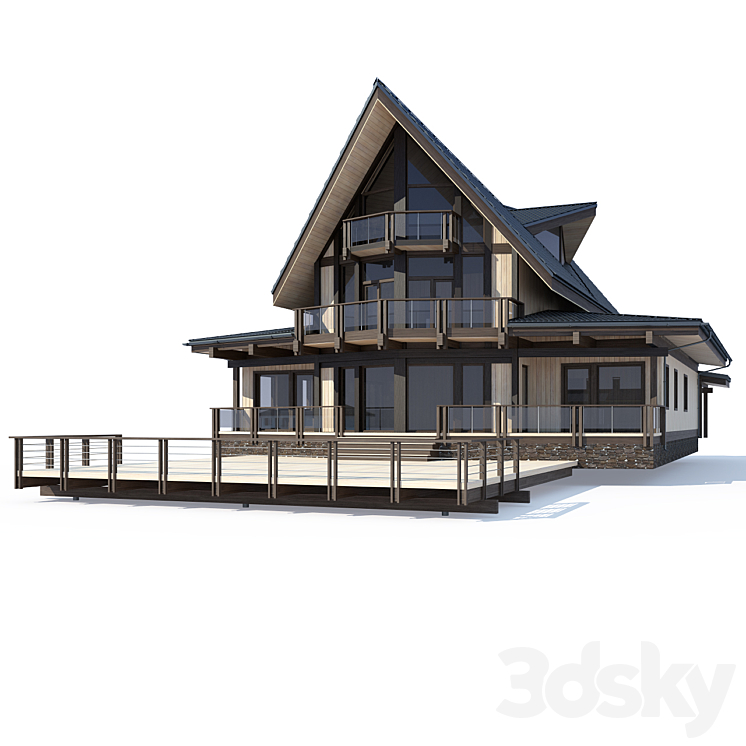 ABS房屋V2（1061663_三角形_Vray）