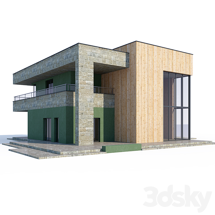 ABS住宅V90（1095678_长方形_Vray）
