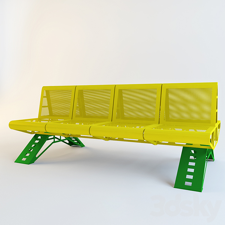 长凳（10990_长方形_Vray）