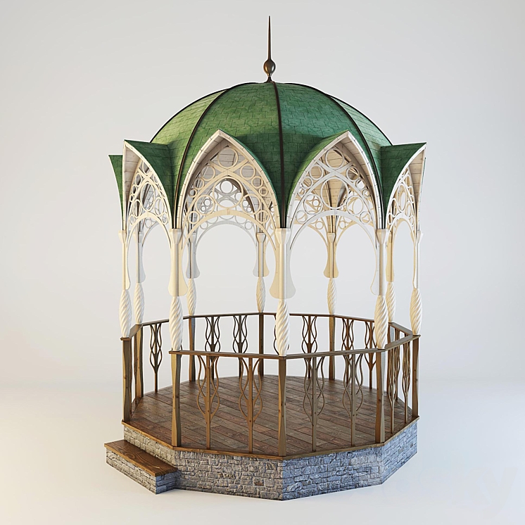 凉亭（11004__Vray）