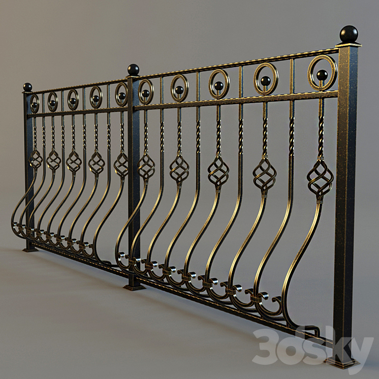 锻造围栏（115772_长方形_Vray）