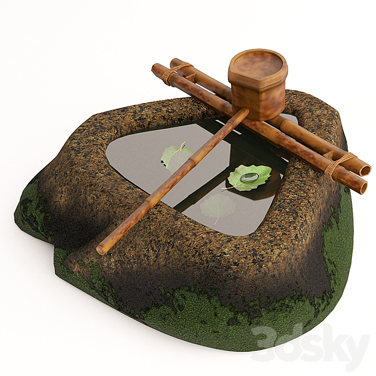 日式石碗（135288_三角形_Vray）