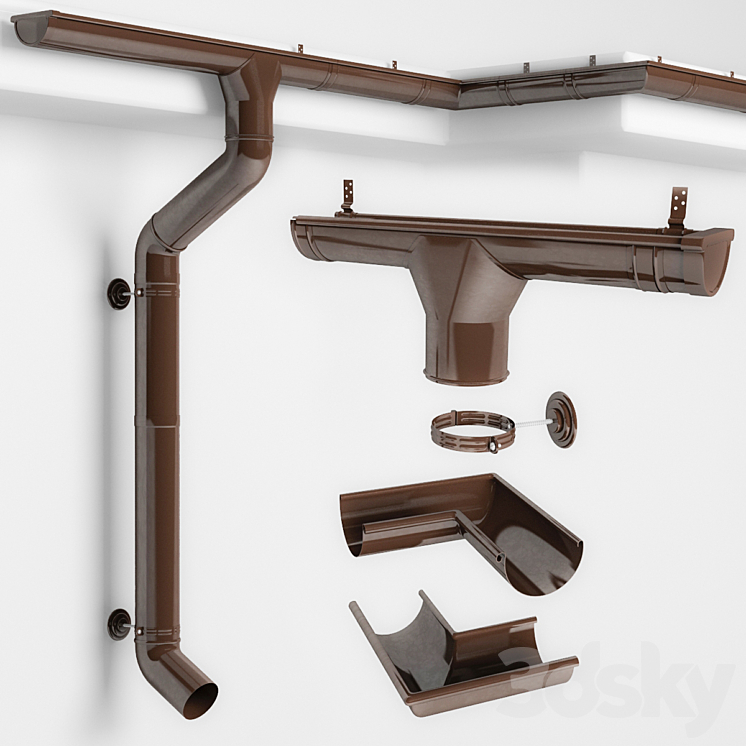 排水沟系统（1424888__Vray）