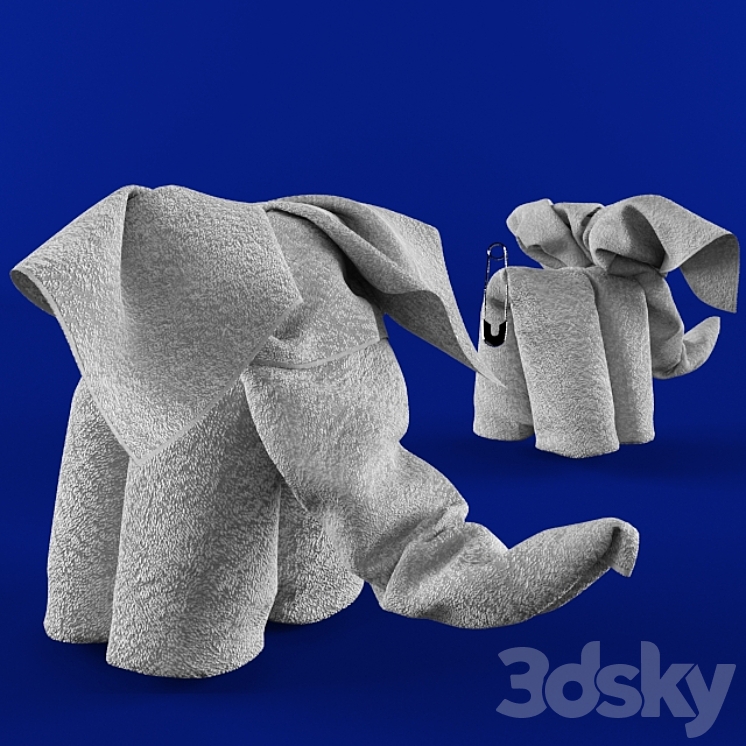 大象从毛巾（146215__Vray）