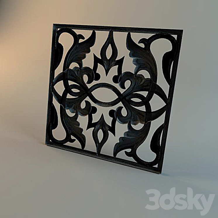 “2号花”模块m-11（15015_长方形_Vray）