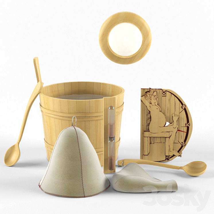 桑拿套装（15649_圆形_Vray）