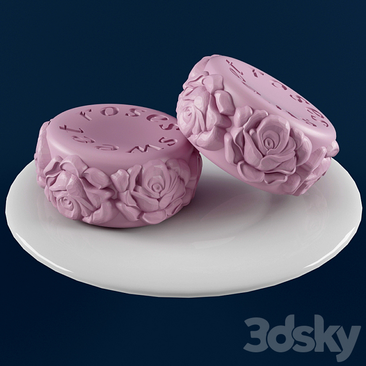 装饰皂（158199_圆形_Vray）