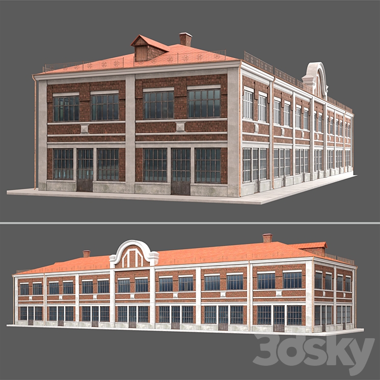 厂房（1612408_长方形_Vray）