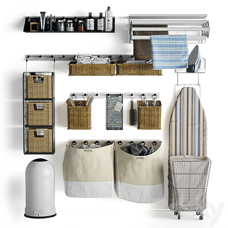 洗衣房装饰（1712190__Vray）