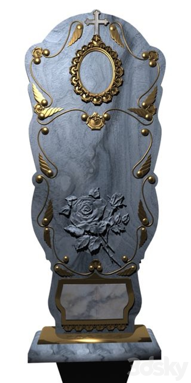 斯特拉金色花押字（1793_不规则_Vray）