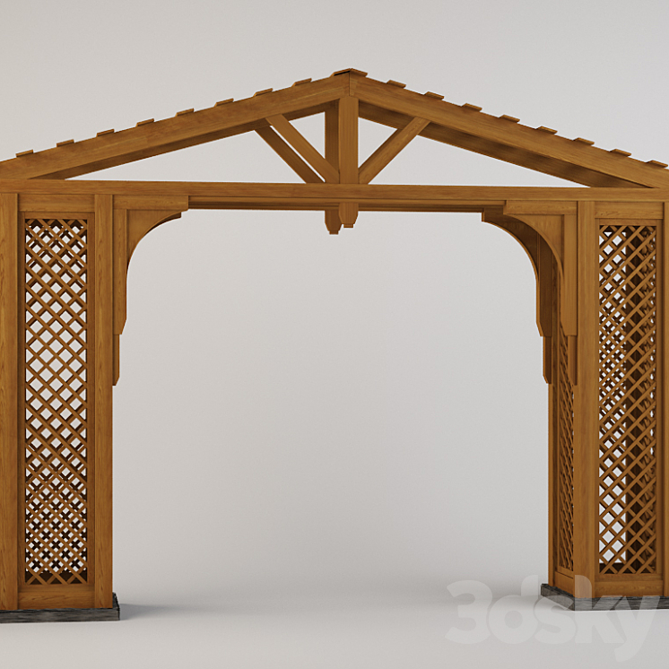 凉棚（18625_长方形_Vray）