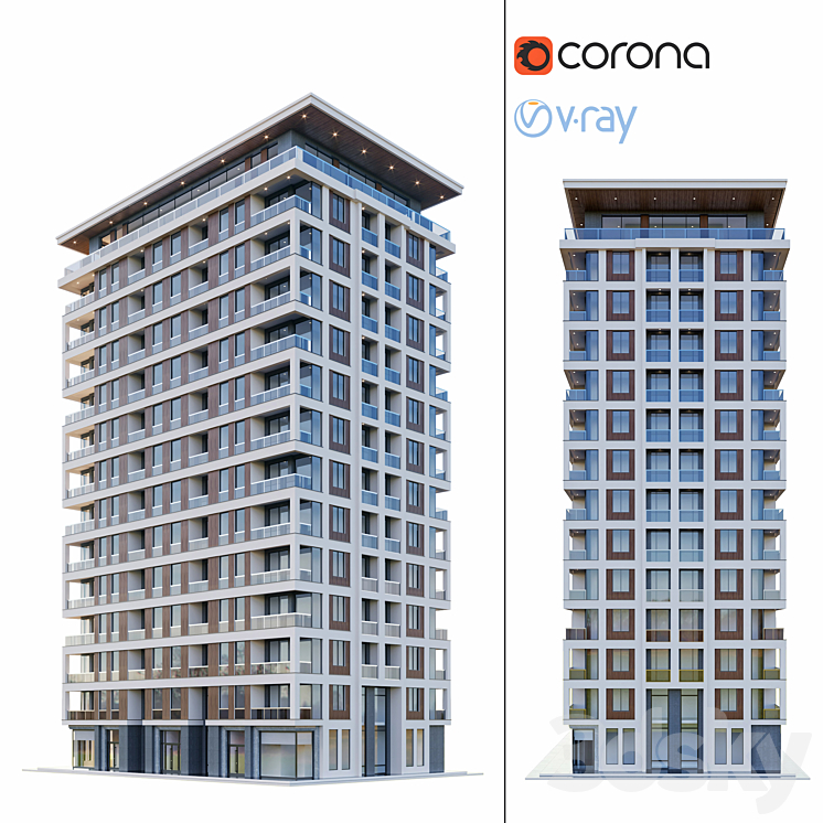 房子（1899619_长方形_Vray,Corona）