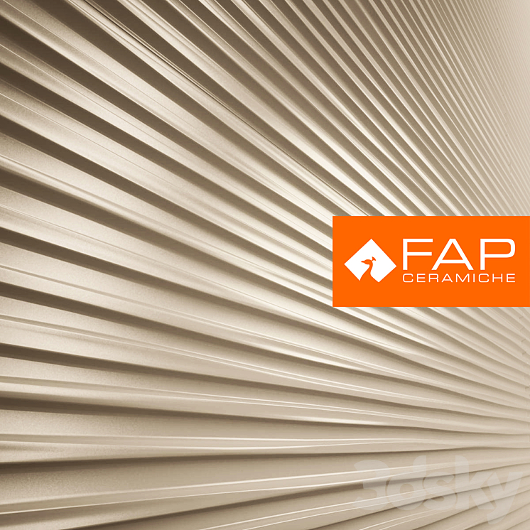 瓷砖Fap Ceramiche（Meltin Trafiato Sabbia）（201696_长方形_Vray）