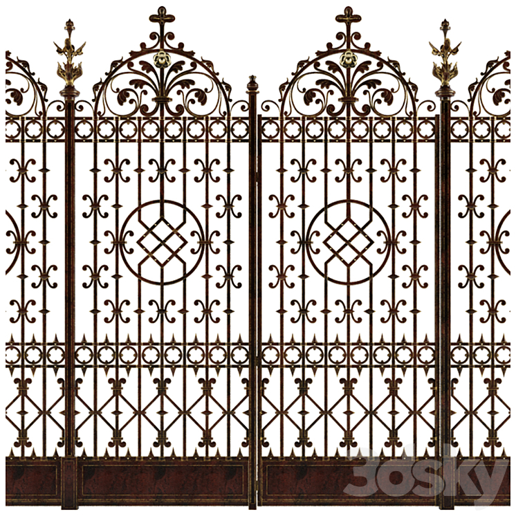 伪造的小门和栅栏（2062541__Vray）