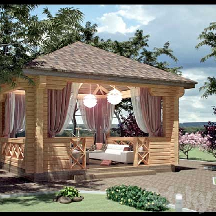 凉亭（2137__Vray）