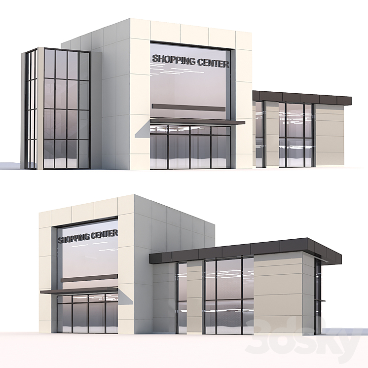 店铺03（2204172_多边形_Vray）