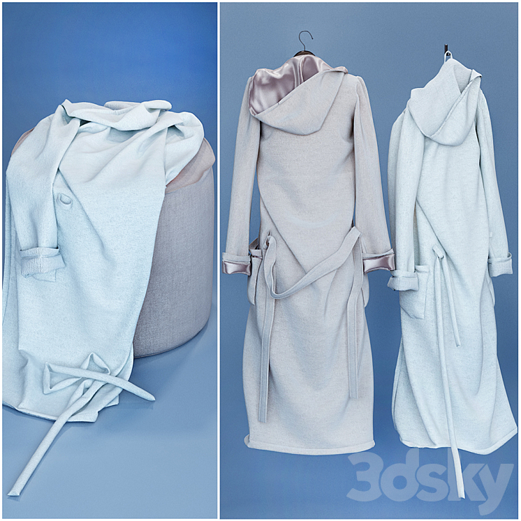 浴袍浴袍衣架（231192__Vray）