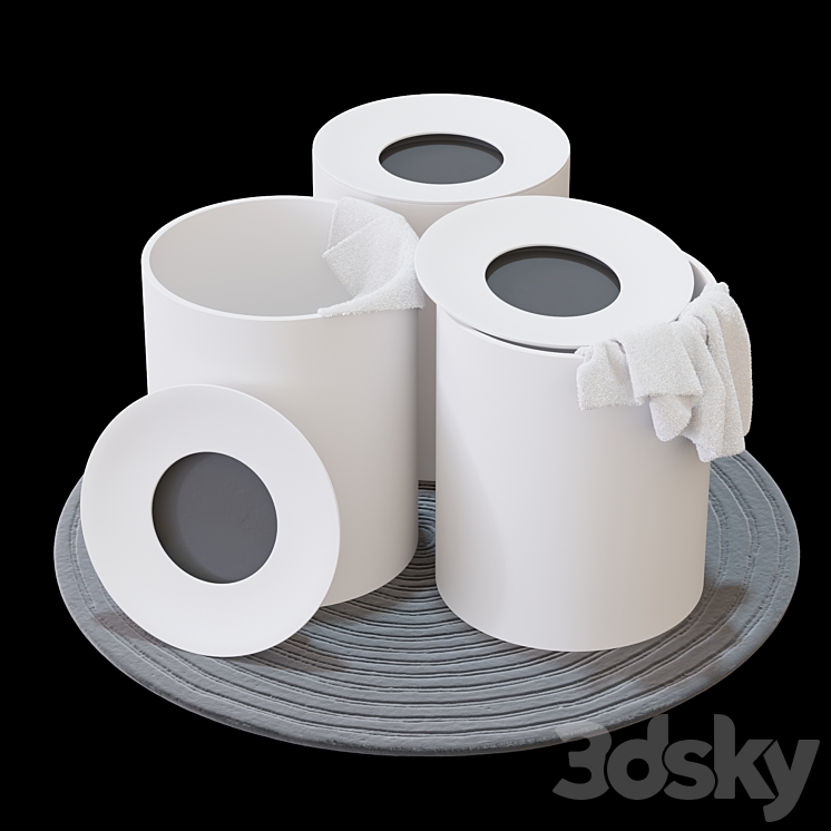 Rexa Design HOLE洗衣箱（2315027_圆形_Corona）