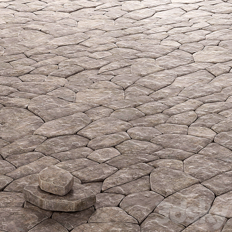 铺石铺石（2331921__Vray）