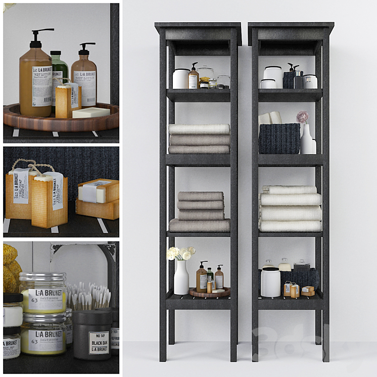 宜家Hemnes浴室套装#3（2337859__Vray）