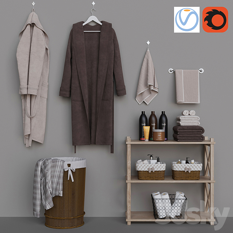 装饰浴室套装2（2392372__Vray,Corona）