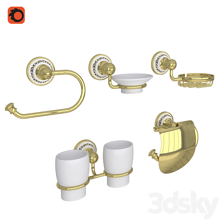 OM浴室配件Fixsen Bogema Gold（2411678__Corona）