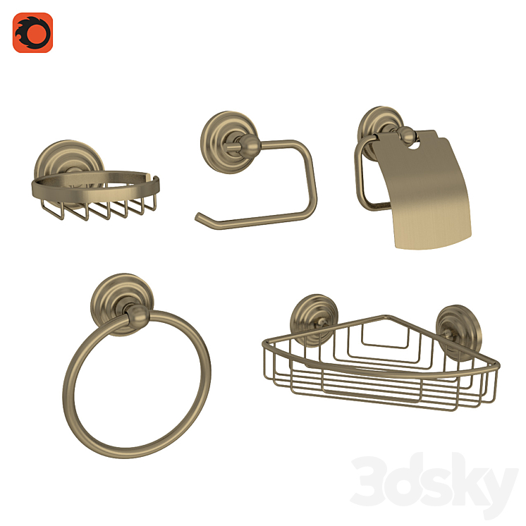 OM Fixsen复古浴室配件（2415358__Corona）