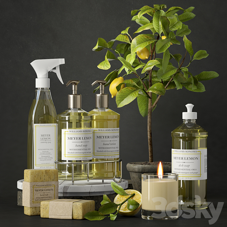 浴室套件2（2422343_圆形_Vray）