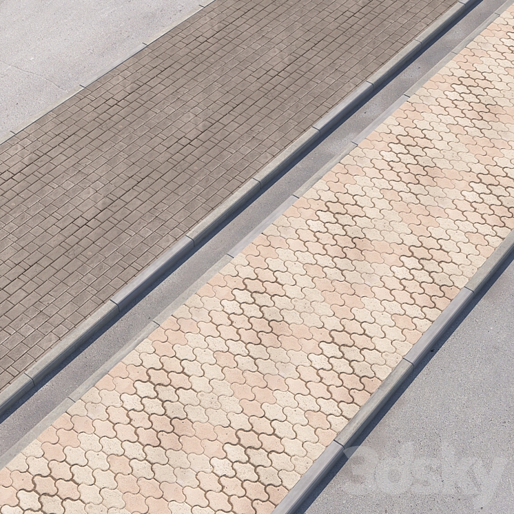 2个人行道选项，带道路设置_12（2518804__Vray）