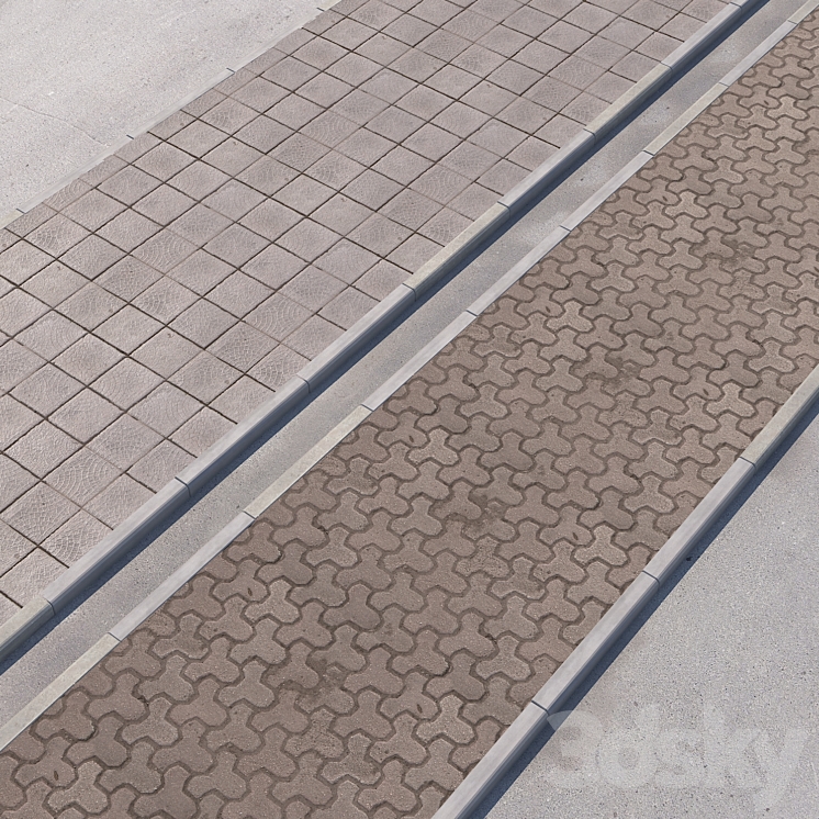 2个人行道选项，带道路设置_15（2518813__Vray）