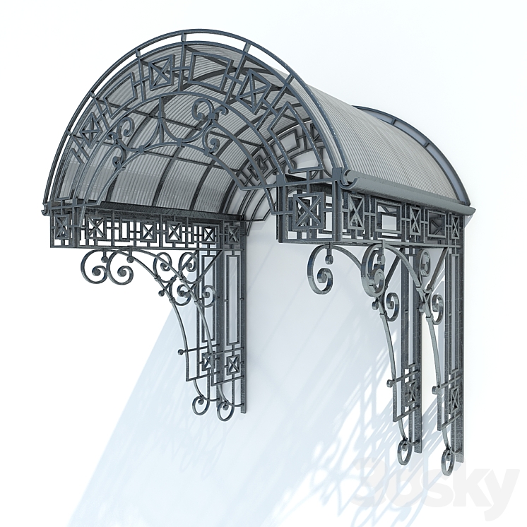 锻造遮阳板№ 3（261870__Vray）