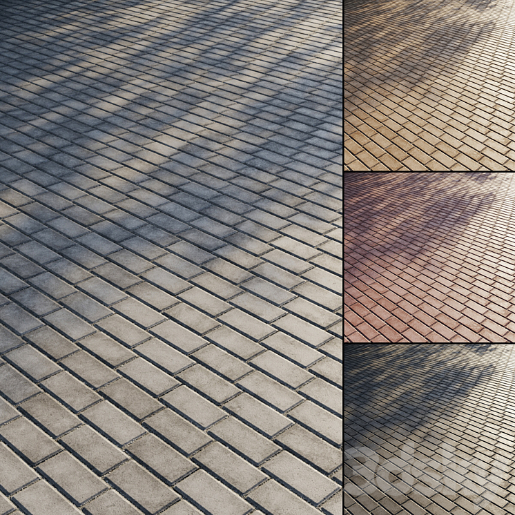 铺路（2628183_长方形_Vray,Corona）