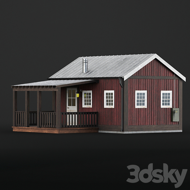 斯堪的纳维亚山屋（2700644__Vray）