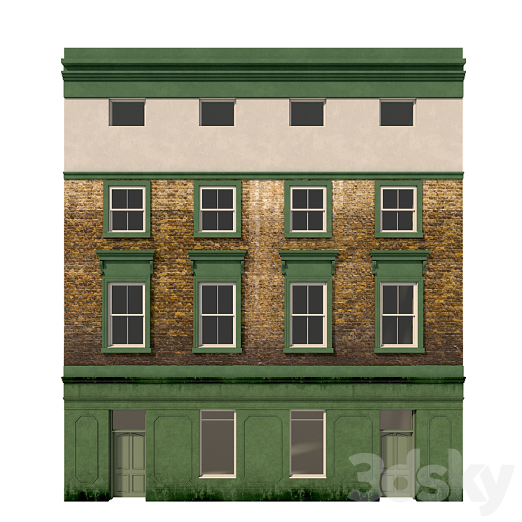 背景立面（2703559_长方形_Vray）