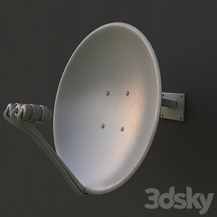 卫星天线（30778_圆形_Vray）