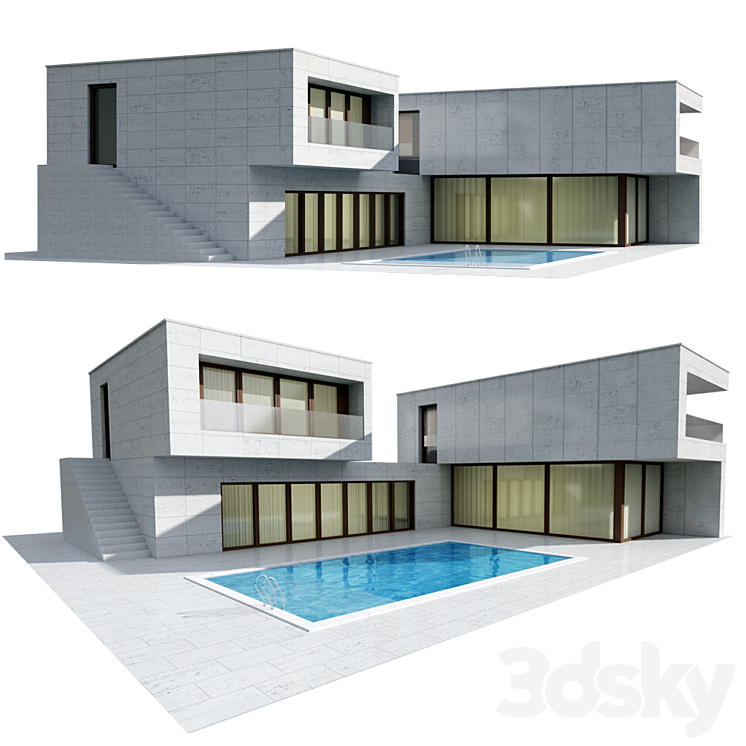 现代别墅（3078760_长方形_Vray）