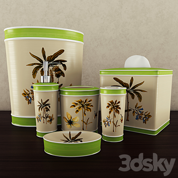 浴室阿凡提，凯次比棕榈系列（316601_圆形_Vray）