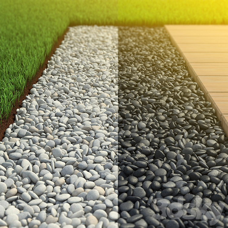 鹅卵石（317782__Vray）