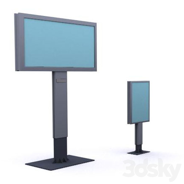 广告装置（3287_长方形_Vray）