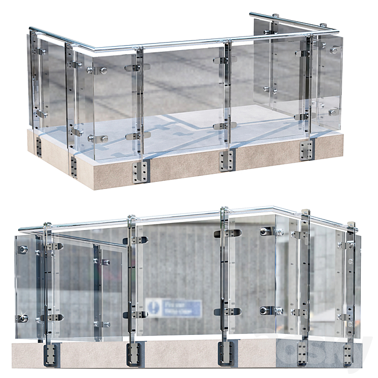 2号露台和栏杆（3716691_长方形_Vray,Corona）