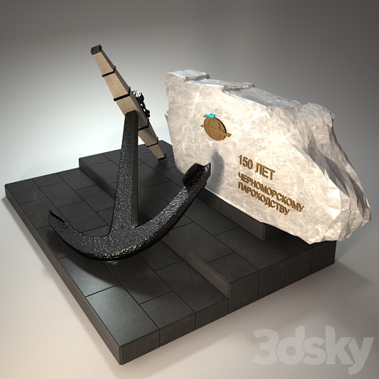 黑海汽船航线纪念碑（38938__Vray）