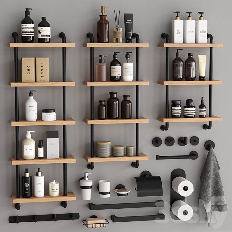 浴室配件51（4081106_长方形_Vray,Corona）