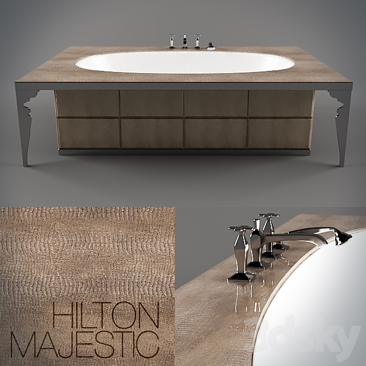 希尔顿雄伟（41931_椭圆形_Vray）