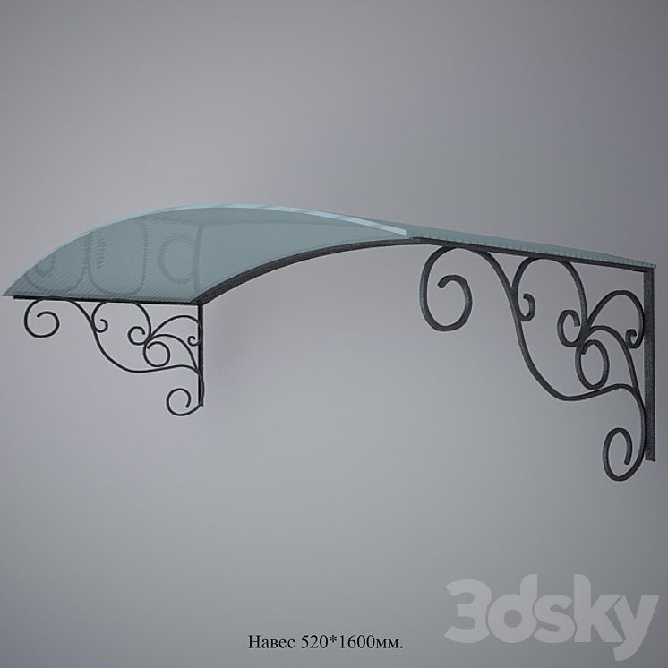 车棚（42008_椭圆形_Vray）