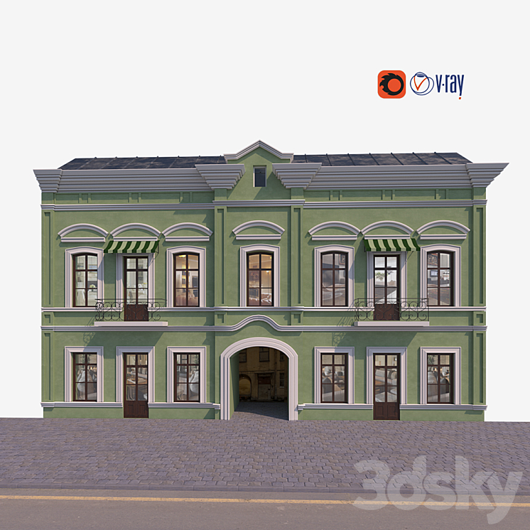 背景立面21（4328202_长方形_Vray,Corona）