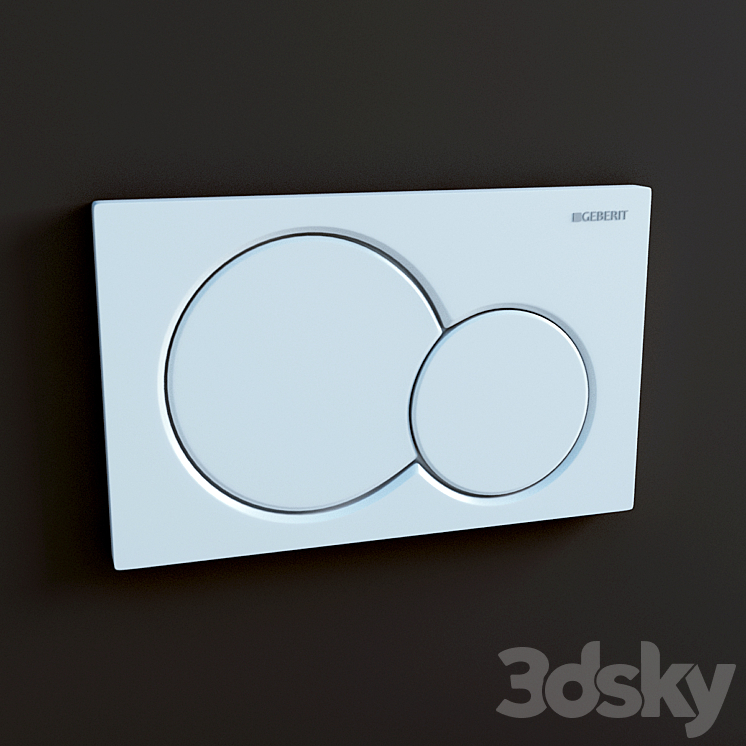 GEBERIT冲洗Sigma01（43354_长方形_Vray）