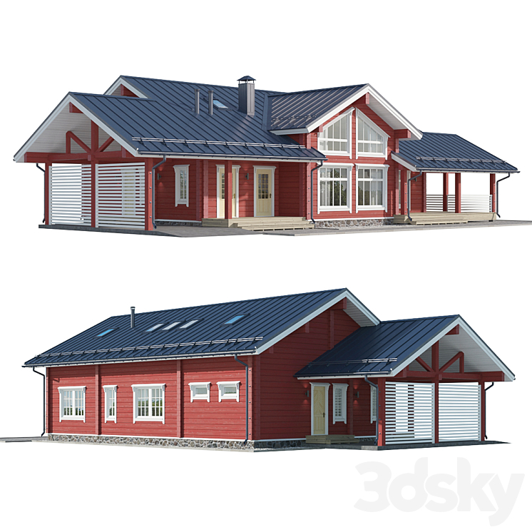 原木小屋02（4364355_长方形_Vray,Corona）