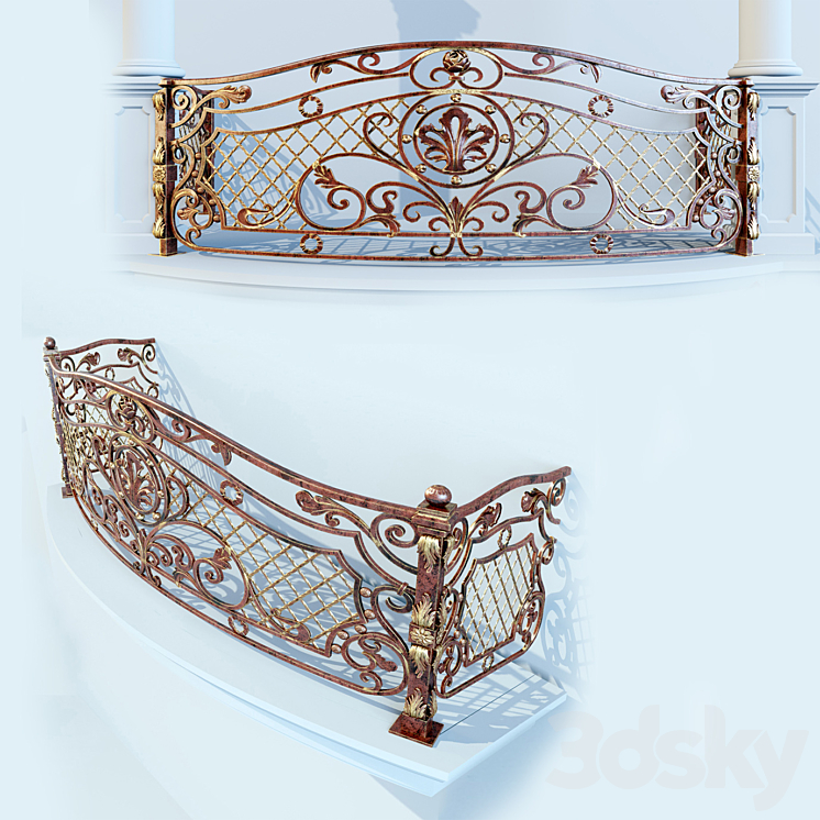 阳台围护结构（439229__Vray）