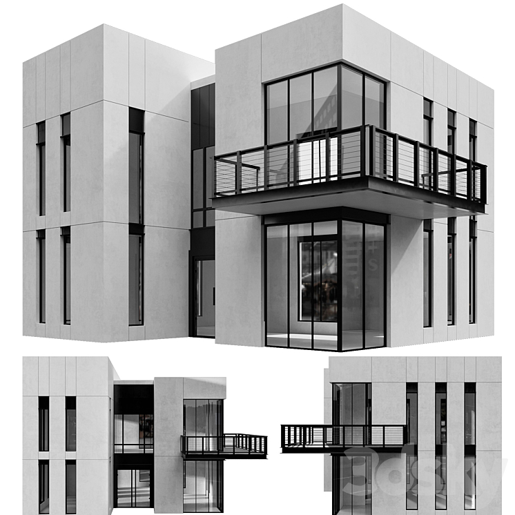7号现代住宅（4420075_多边形_Vray,Corona）